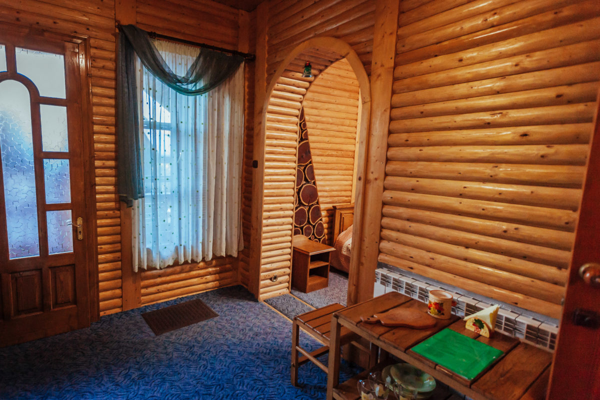 Suite with fireplace